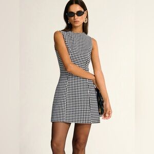 Commense Black and White Houndstooth Dress | NWT